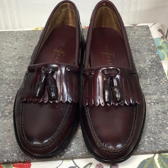 ☘️ TOWNCRAFT Leather Keltie Tassel Slip On Loafers - Picture 9 of 9